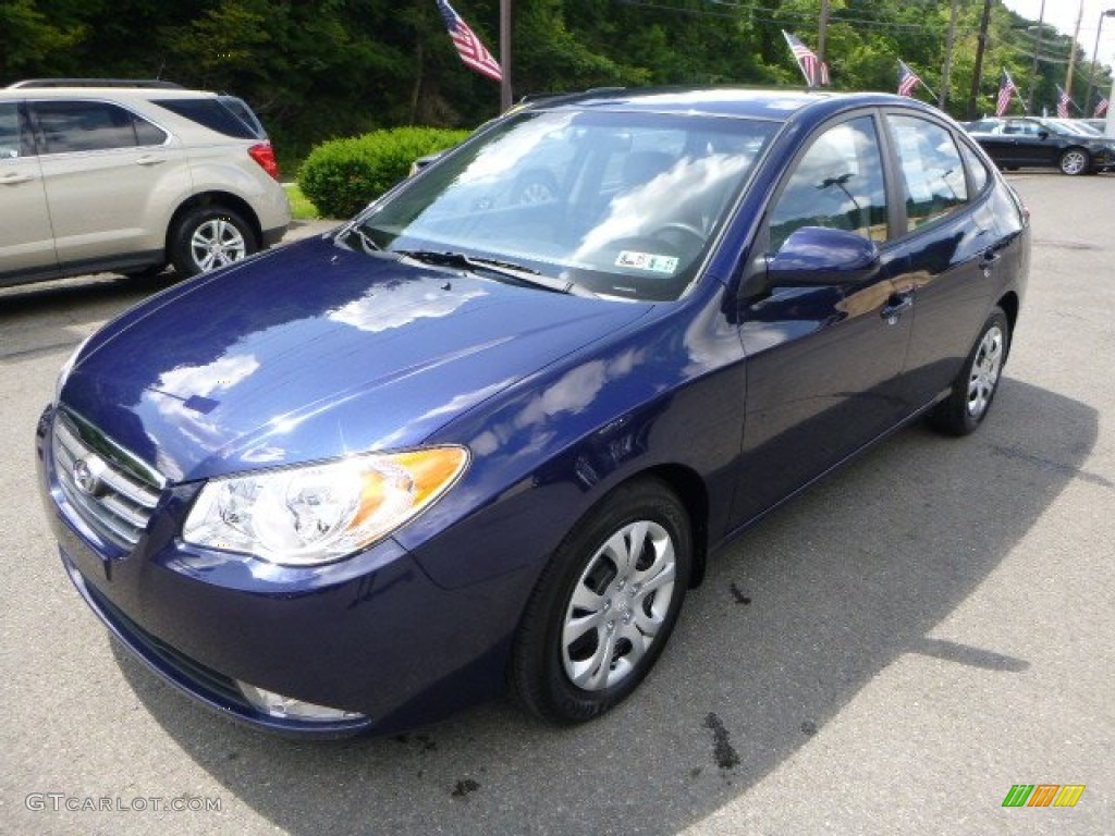 2009 Elantra GLS Sedan - Regatta Blue / Gray photo #6