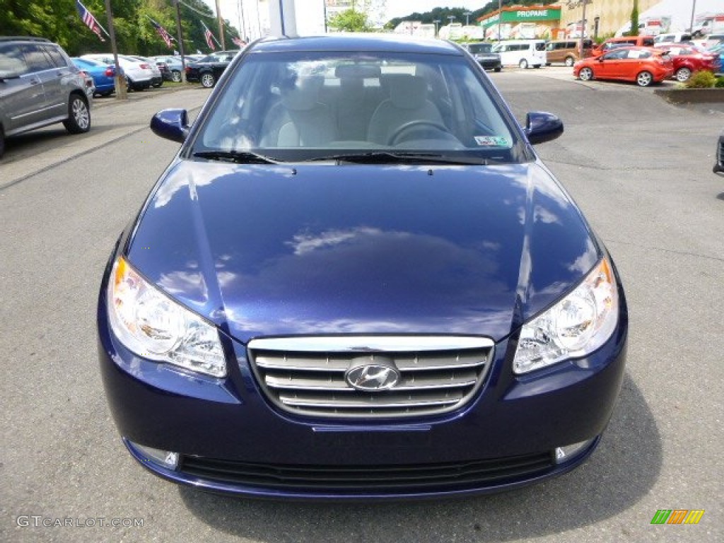 2009 Elantra GLS Sedan - Regatta Blue / Gray photo #7