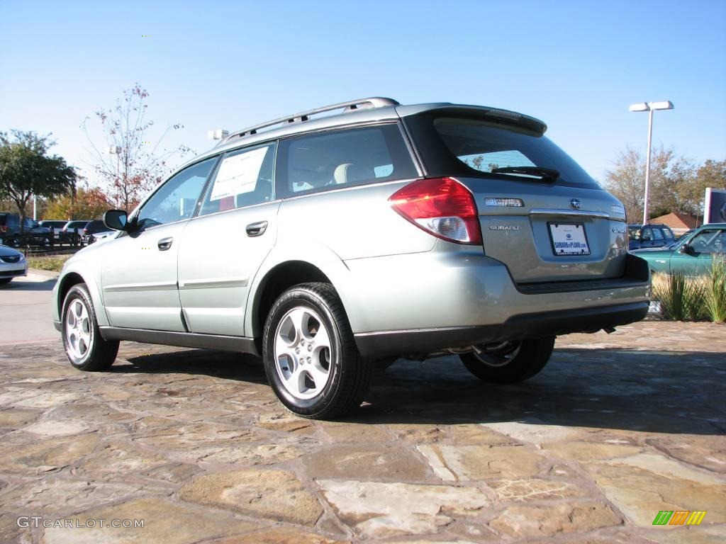 2009 Outback 2.5i Wagon - Seacrest Green Metallic / Warm Ivory photo #3