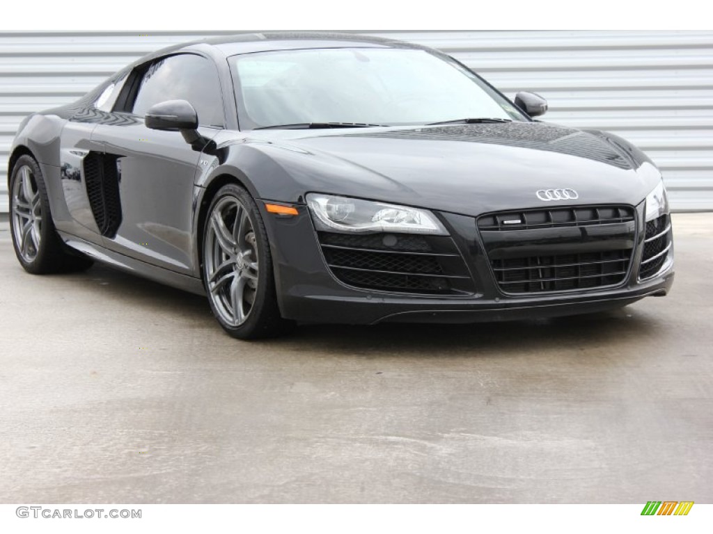 2012 R8 5.2 FSI quattro - Phantom Black Pearl Effect / Red photo #1