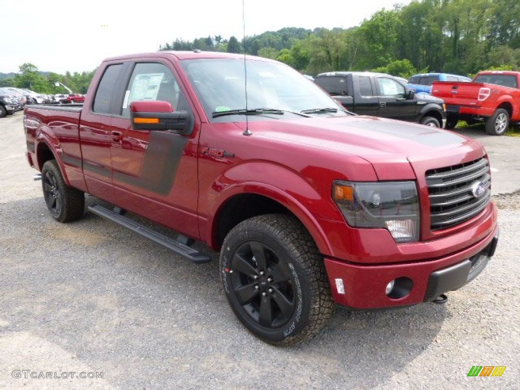 2014 F150 FX4 SuperCab 4x4 - Ruby Red / FX Appearance Black Leather/Alcantara photo #2