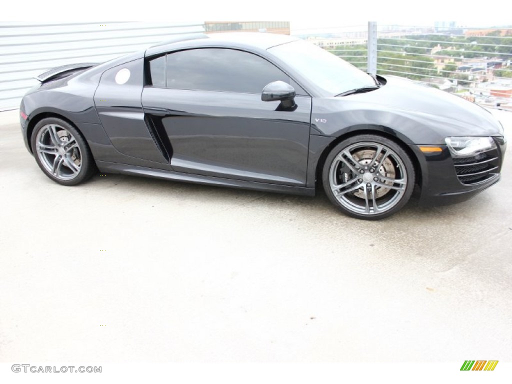 Phantom Black Pearl Effect 2012 Audi R8 5.2 FSI quattro Exterior Photo #95544144