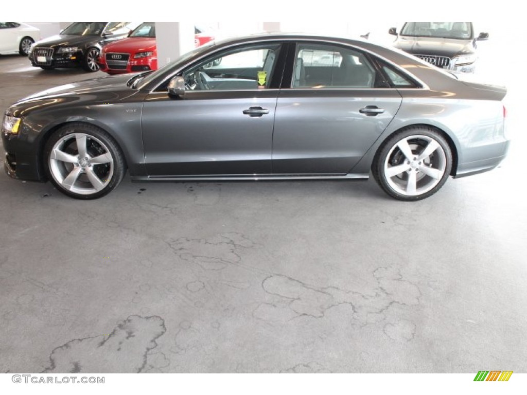 Daytona Grey Metallic 2015 Audi S8 quattro S Exterior Photo #95545348