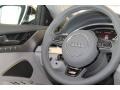 Lunar Silver Valcona 2015 Audi S8 quattro S Steering Wheel