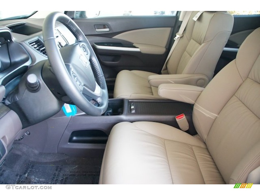 2014 CR-V EX-L - Urban Titanium Metallic / Beige photo #9