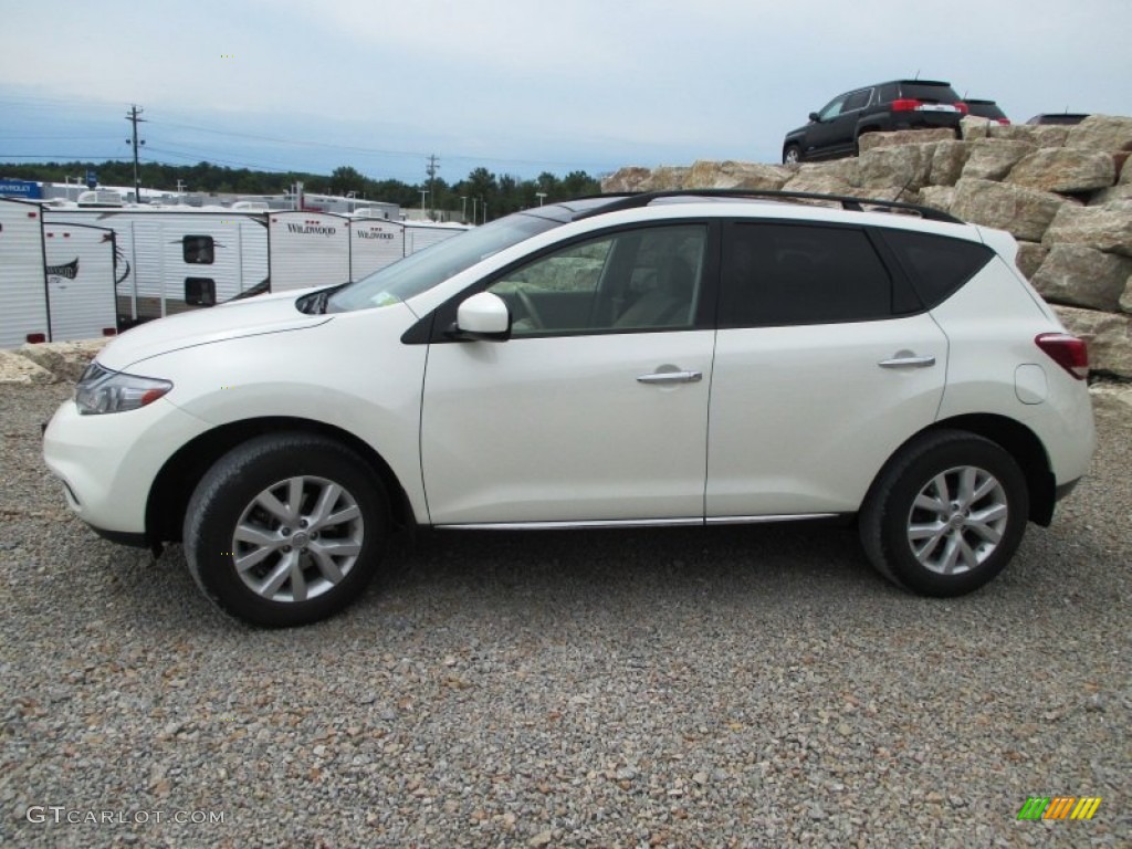 2011 Murano SV AWD - Glacier White Pearl / Beige photo #3