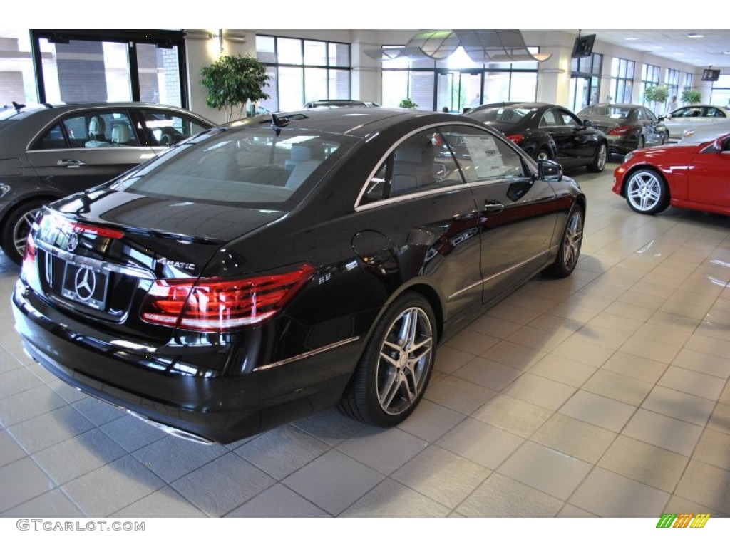 2014 E 350 4Matic Coupe - Black / Black photo #2