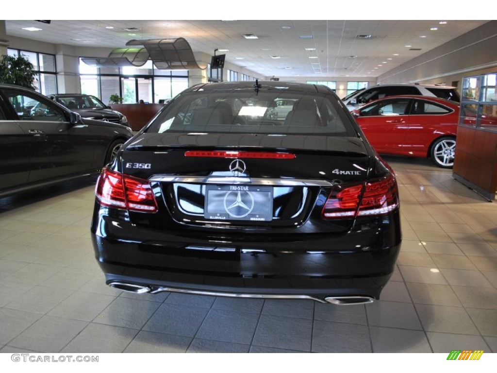 2014 E 350 4Matic Coupe - Black / Black photo #3