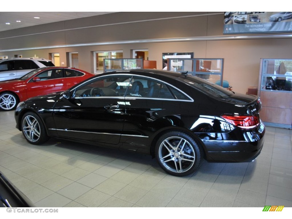 2014 E 350 4Matic Coupe - Black / Black photo #4