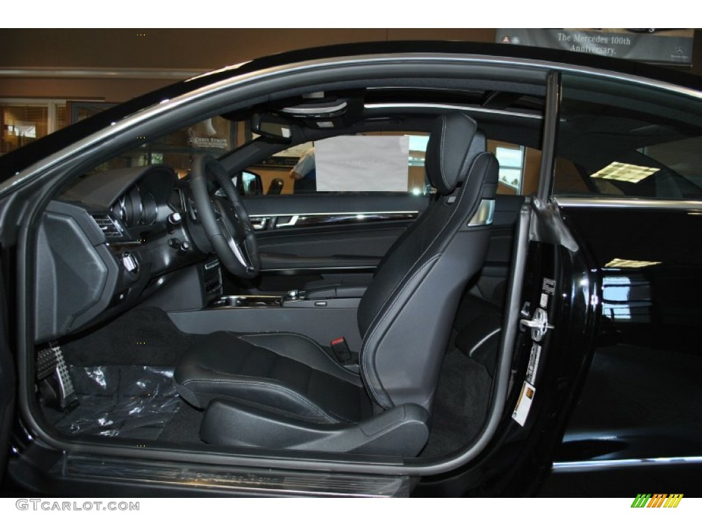 Black Interior 2014 Mercedes-Benz E 350 4Matic Coupe Photo #95548118