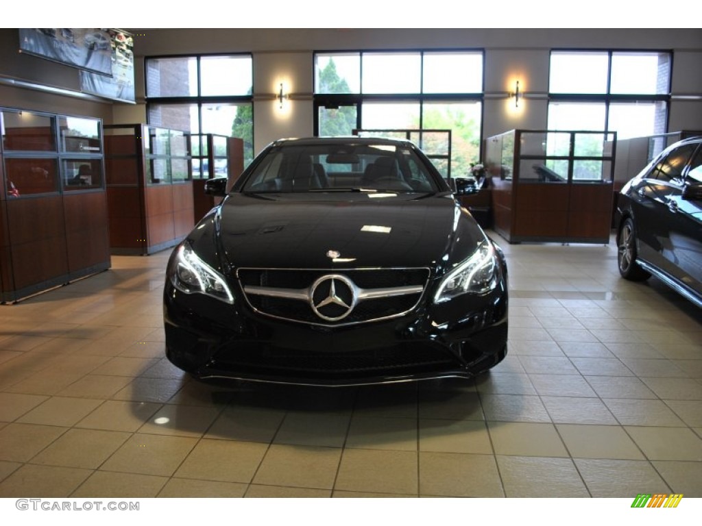 2014 E 350 4Matic Coupe - Black / Black photo #6