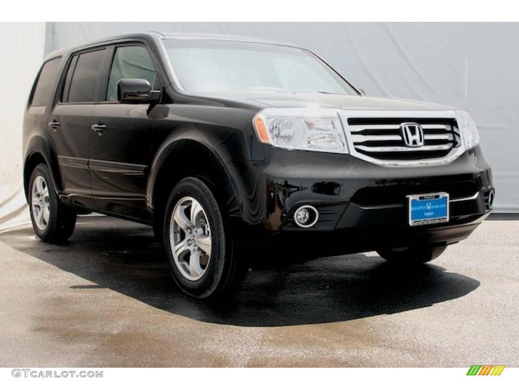 2014 Pilot EX-L 4WD - Crystal Black Pearl / Gray photo #1