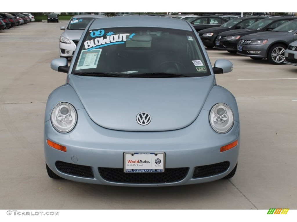 2009 New Beetle 2.5 Coupe - Heaven Blue Metallic / Black photo #2