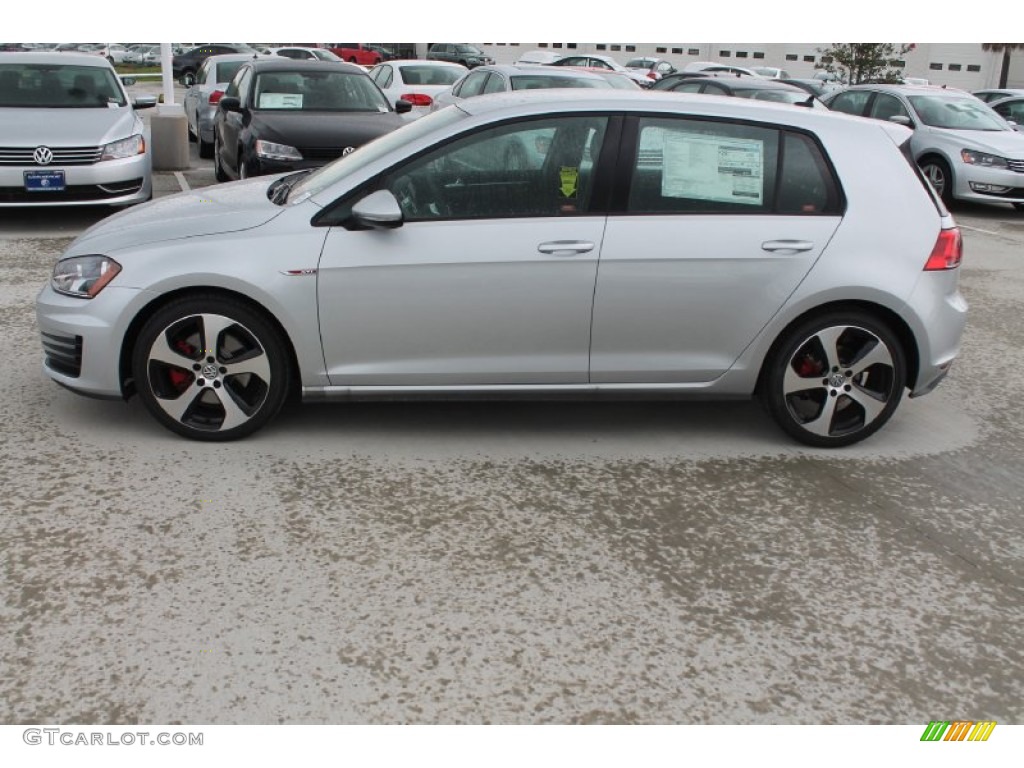 Reflex Silver Metallic 2015 Volkswagen Golf GTI 4-Door 2.0T S Exterior Photo #95553585