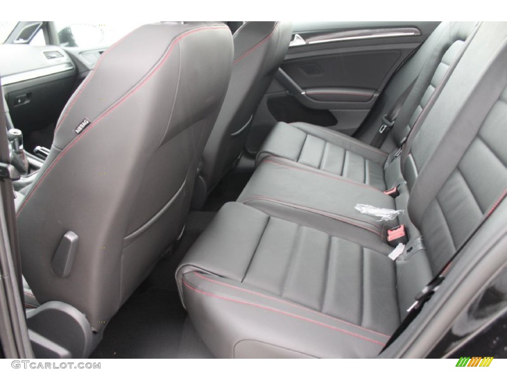 Titan Black Leather Interior 2015 Volkswagen Golf GTI 4-Door 2.0T SE Photo #95553939