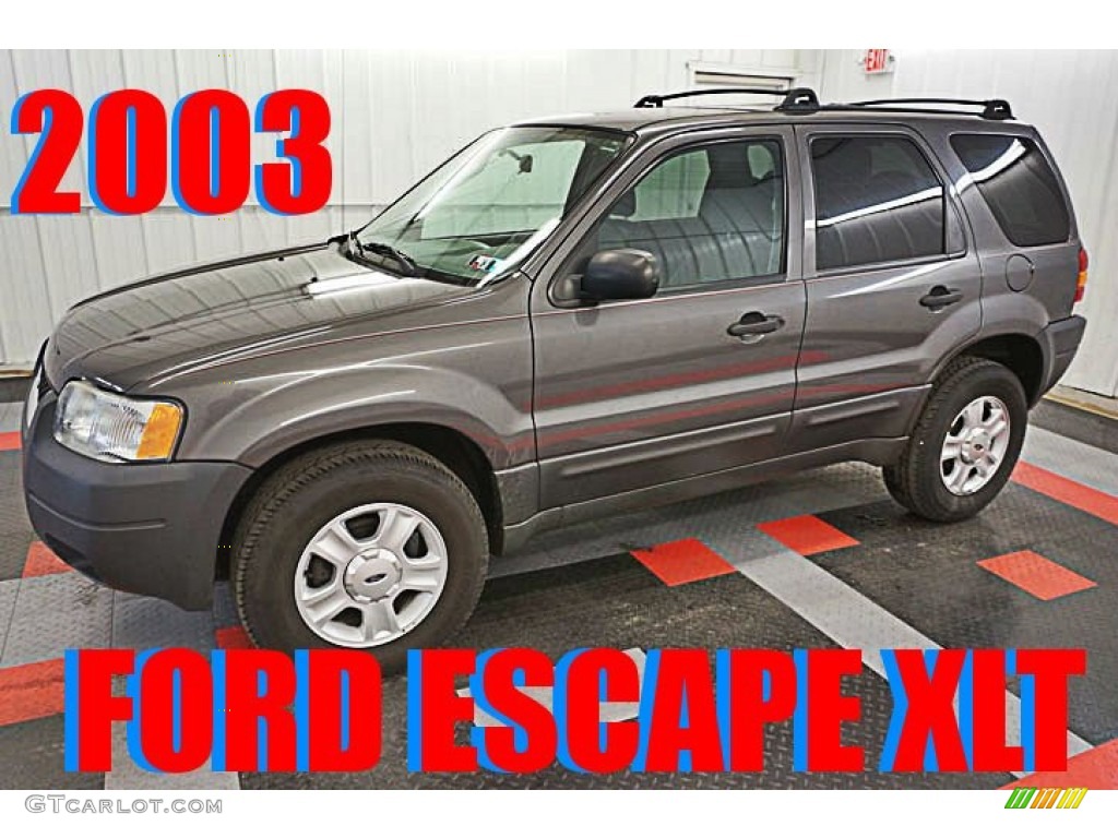 2003 Escape XLT V6 4WD - Dark Shadow Grey Metallic / Medium Dark Flint photo #1
