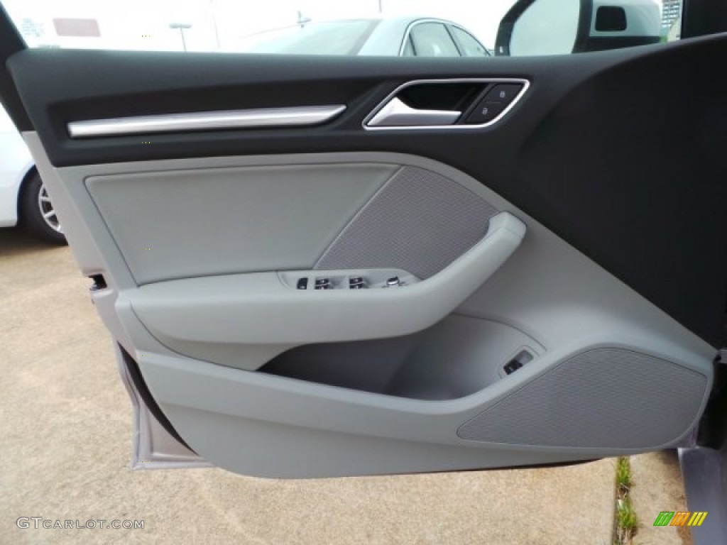 2015 Audi A3 1.8 Premium Plus Titanium Gray Door Panel Photo #95561331