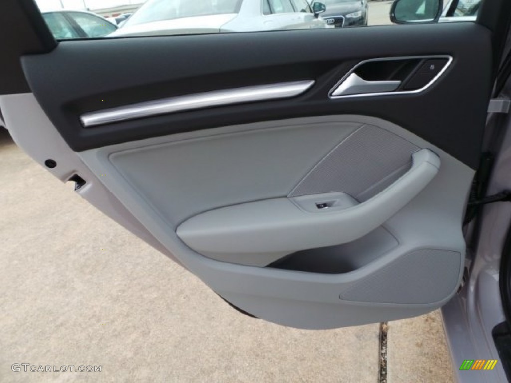 2015 Audi A3 1.8 Premium Plus Titanium Gray Door Panel Photo #95561600