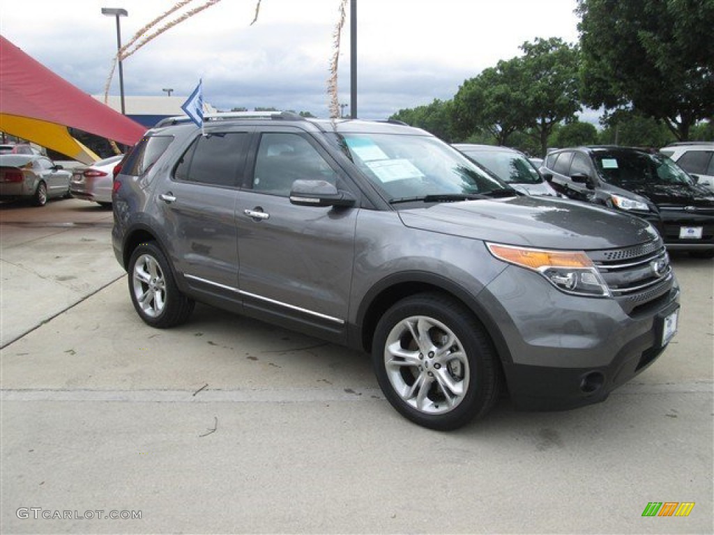 2014 Explorer Limited 4WD - Sterling Gray / Charcoal Black photo #3