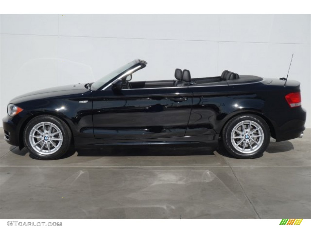 2011 1 Series 128i Convertible - Jet Black / Black photo #7