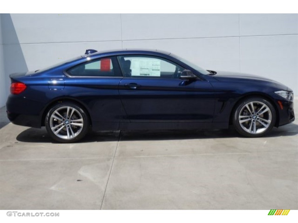 2014 4 Series 428i Coupe - Imperial Blue Metallic / Black photo #2