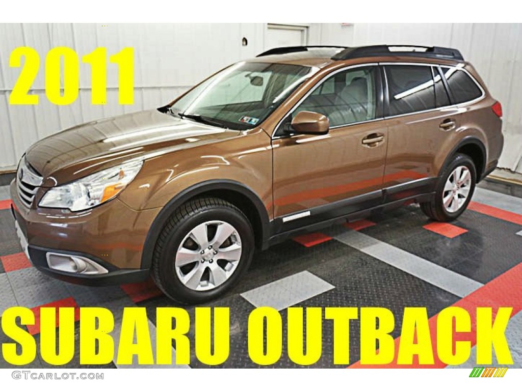 2011 Outback 3.6R Limited Wagon - Caramel Bronze Pearl / Warm Ivory photo #1