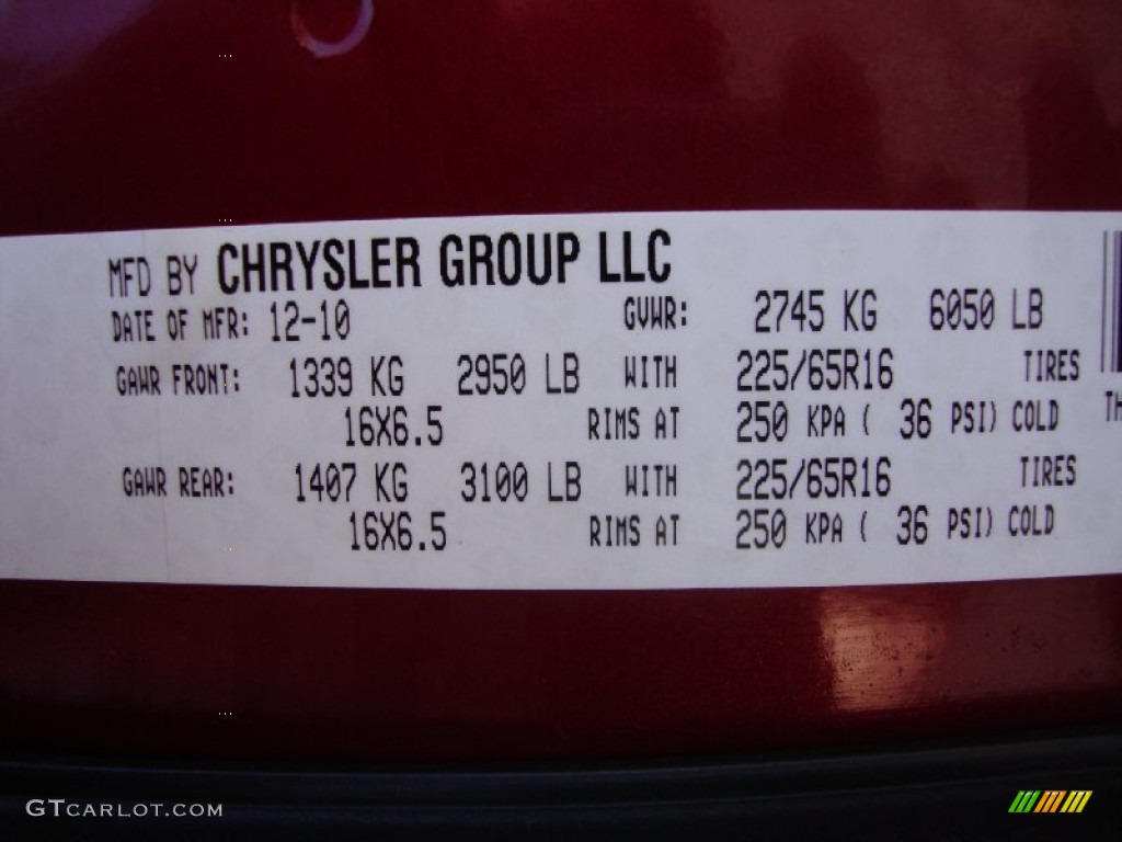 2011 Grand Caravan Express - Deep Cherry Red Crystal Pearl / Black/Light Graystone photo #26