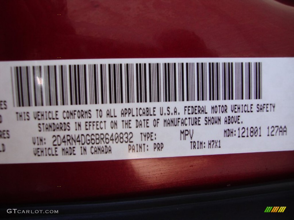 2011 Grand Caravan Express - Deep Cherry Red Crystal Pearl / Black/Light Graystone photo #27