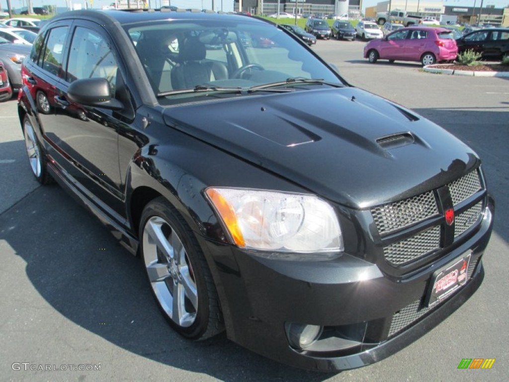 2008 Caliber SRT4 - Brilliant Black Crystal Pearl / Dark Slate Gray photo #1