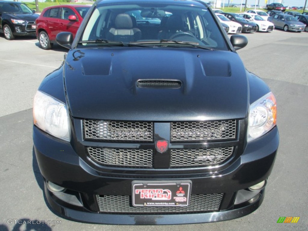 2008 Caliber SRT4 - Brilliant Black Crystal Pearl / Dark Slate Gray photo #2