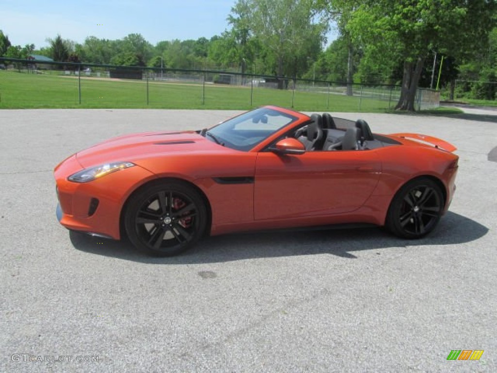 Firesand Metallic 2014 Jaguar F-TYPE V8 S Exterior Photo #95583763