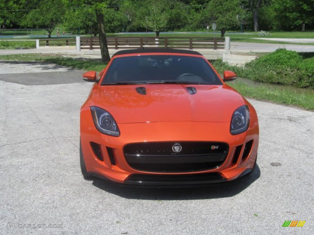 Firesand Metallic 2014 Jaguar F-TYPE V8 S Exterior Photo #95583784