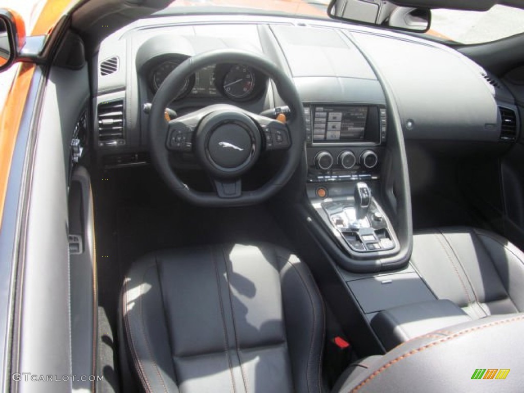 2014 Jaguar F-TYPE V8 S Jet Dashboard Photo #95583827