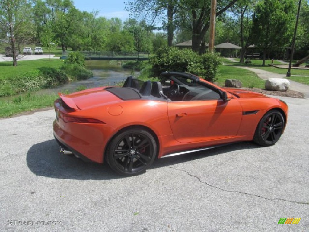 2014 F-TYPE V8 S - Firesand Metallic / Jet photo #6