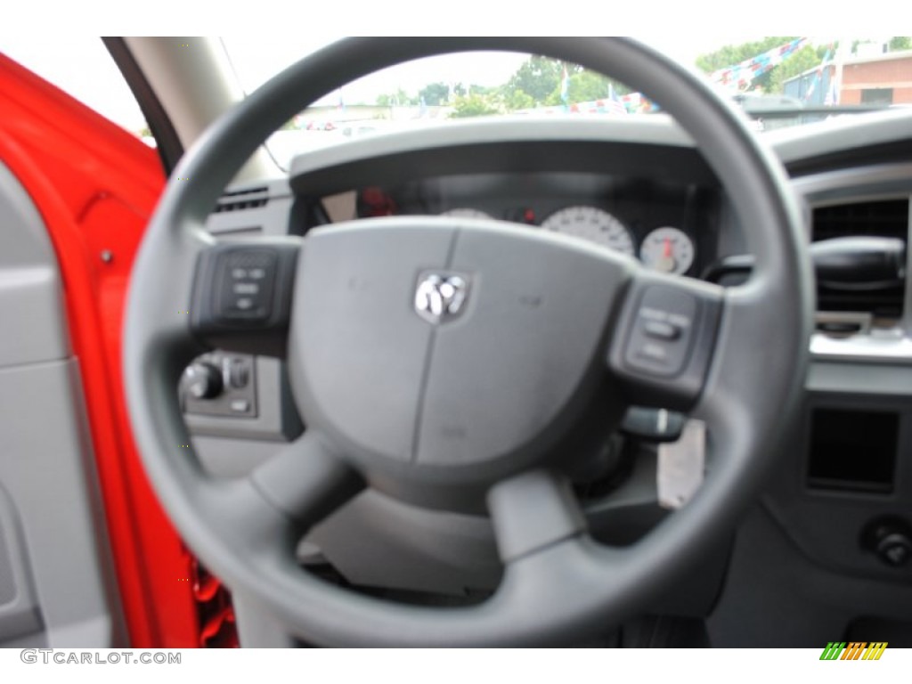 2008 Ram 1500 SLT Quad Cab - Flame Red / Medium Slate Gray photo #10