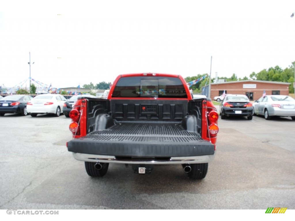 2008 Ram 1500 SLT Quad Cab - Flame Red / Medium Slate Gray photo #14