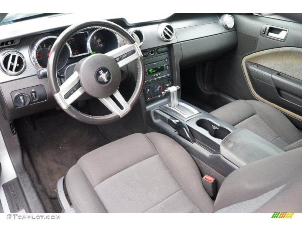 2007 Mustang V6 Deluxe Coupe - Satin Silver Metallic / Dark Charcoal photo #8