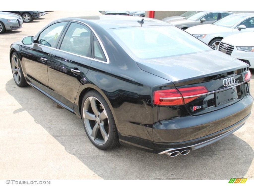 2015 S8 quattro S - Phantom Black Pearl / Black Valcona photo #6