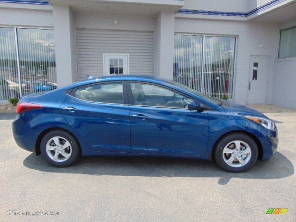 2015 Elantra SE Sedan - Windy Sea Blue / Beige photo #2