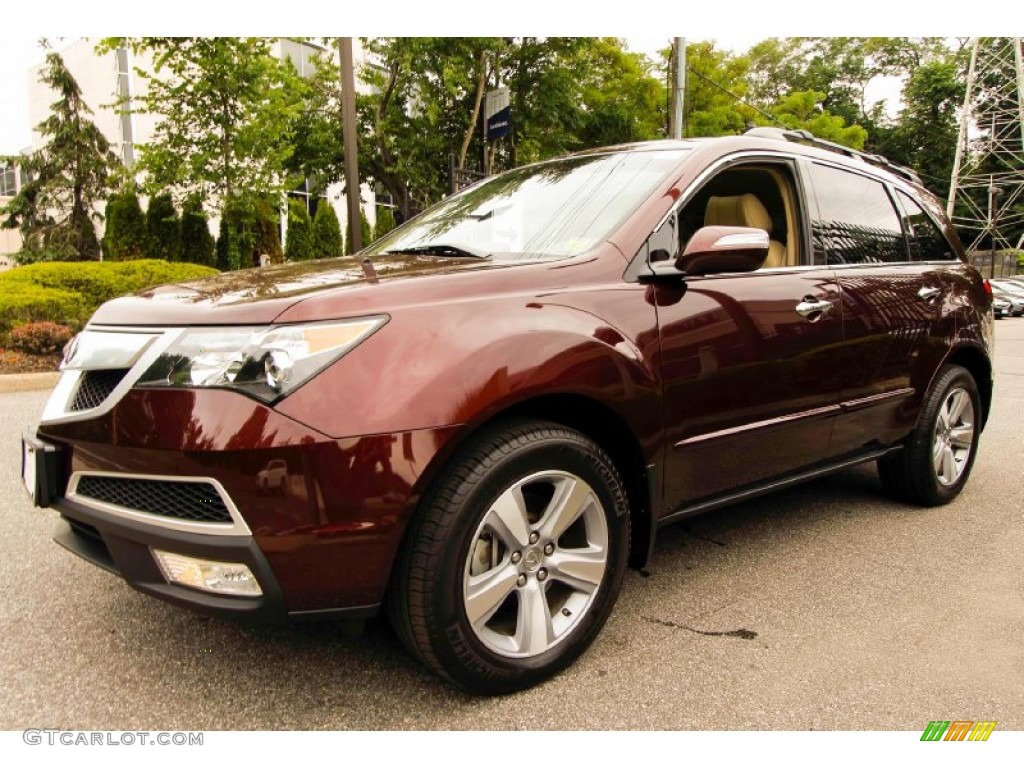 Dark Cherry Pearl II 2012 Acura MDX SH-AWD Technology Exterior Photo #95590684
