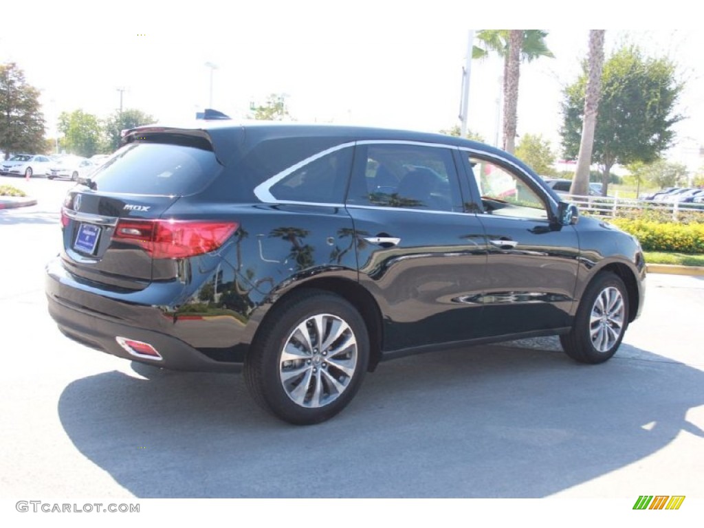 2015 MDX Technology - Crystal Black Pearl / Parchment photo #7