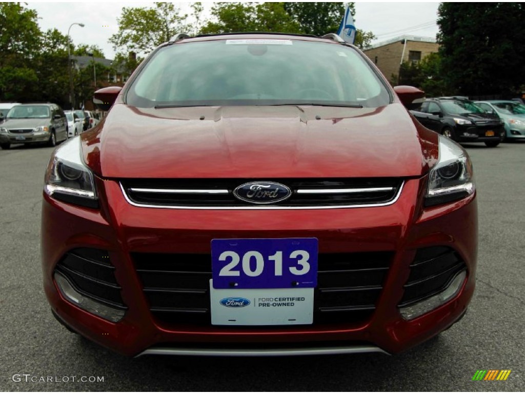 2013 Escape Titanium 2.0L EcoBoost 4WD - Ruby Red Metallic / Charcoal Black photo #2