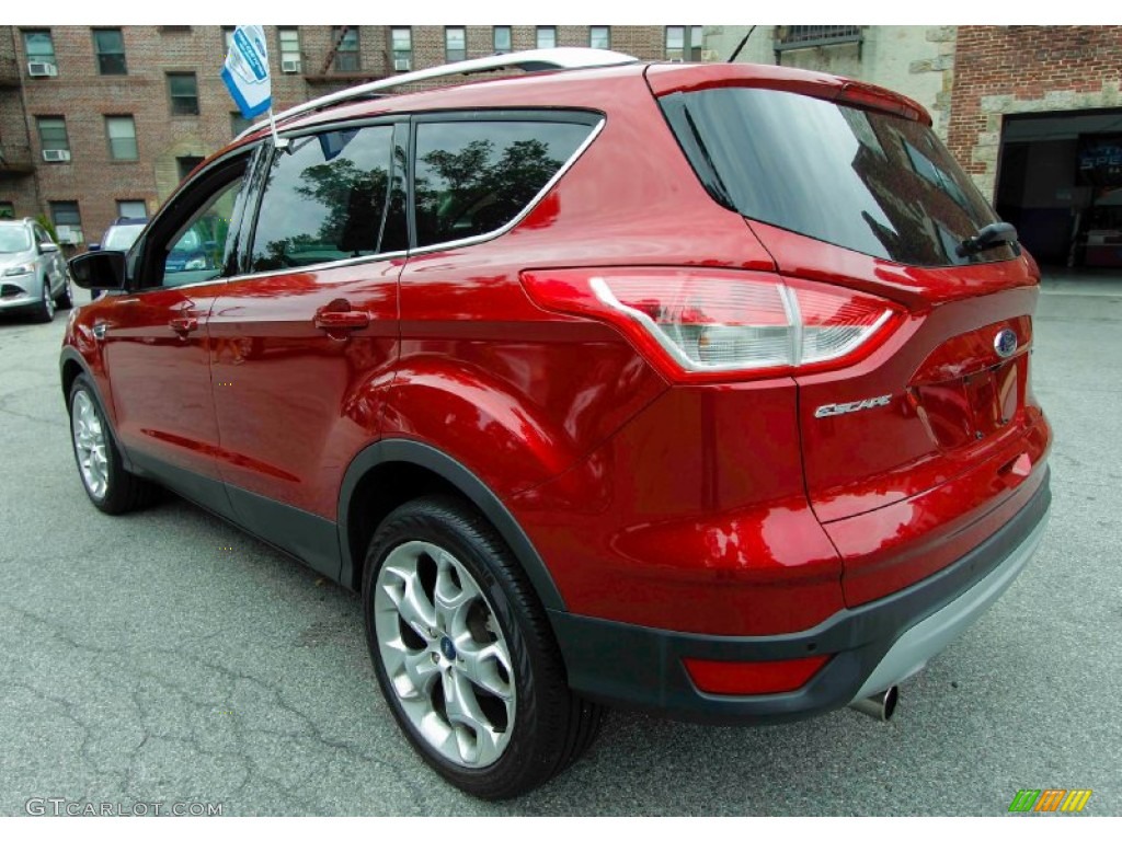 2013 Escape Titanium 2.0L EcoBoost 4WD - Ruby Red Metallic / Charcoal Black photo #4