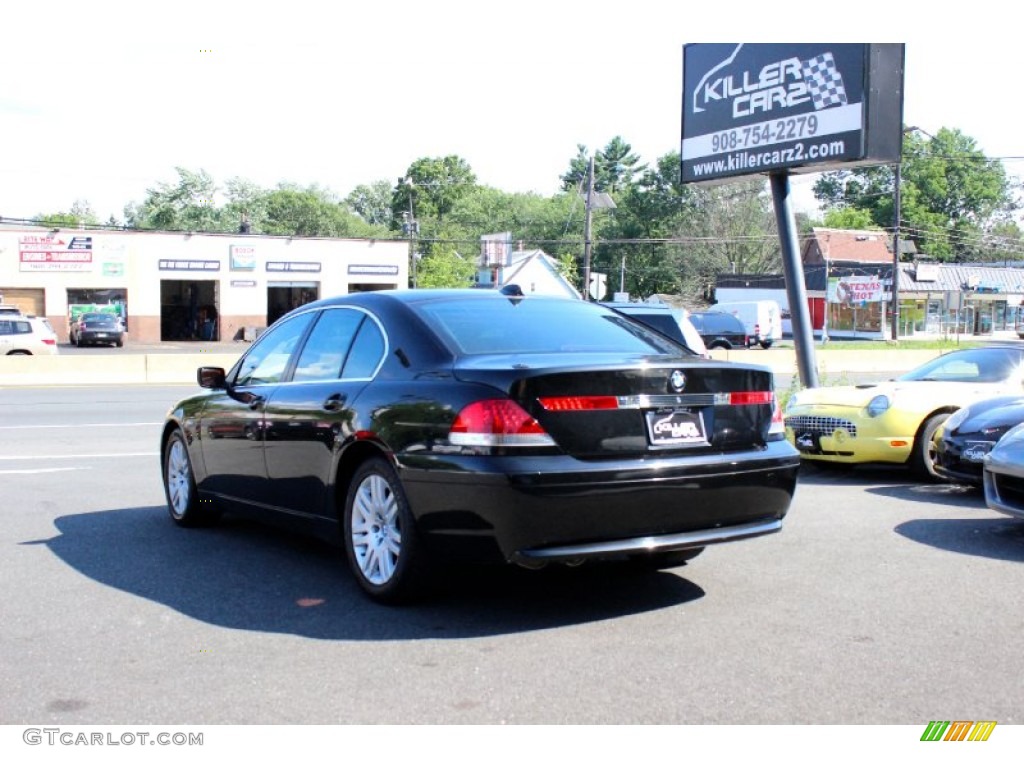 2003 7 Series 745i Sedan - Jet Black / Black/Black photo #5