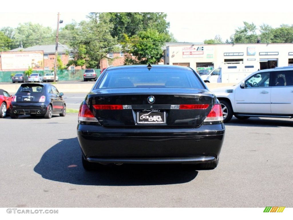 2003 7 Series 745i Sedan - Jet Black / Black/Black photo #6