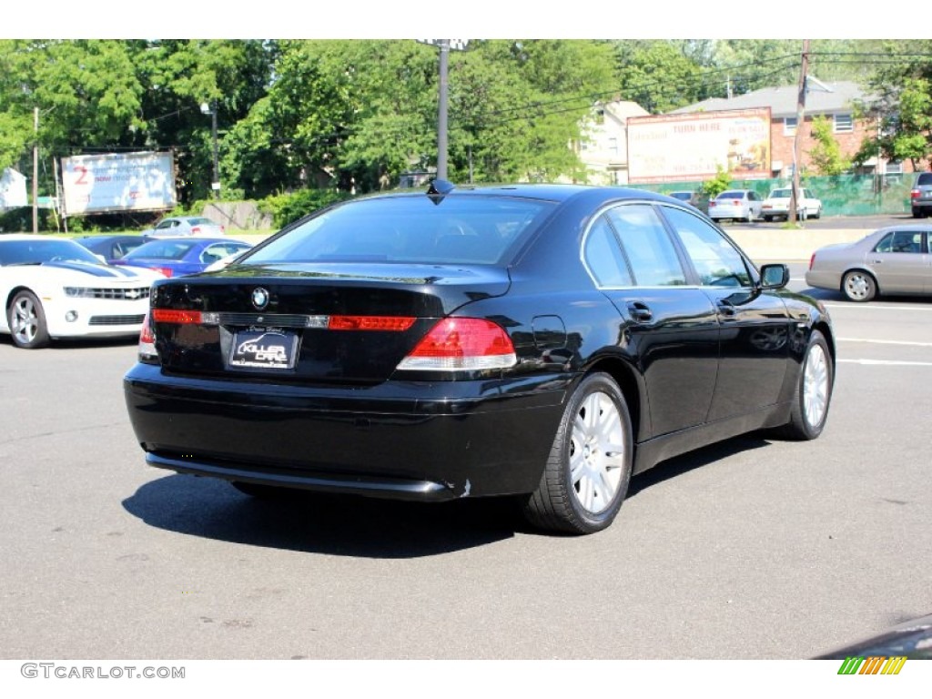 2003 7 Series 745i Sedan - Jet Black / Black/Black photo #9