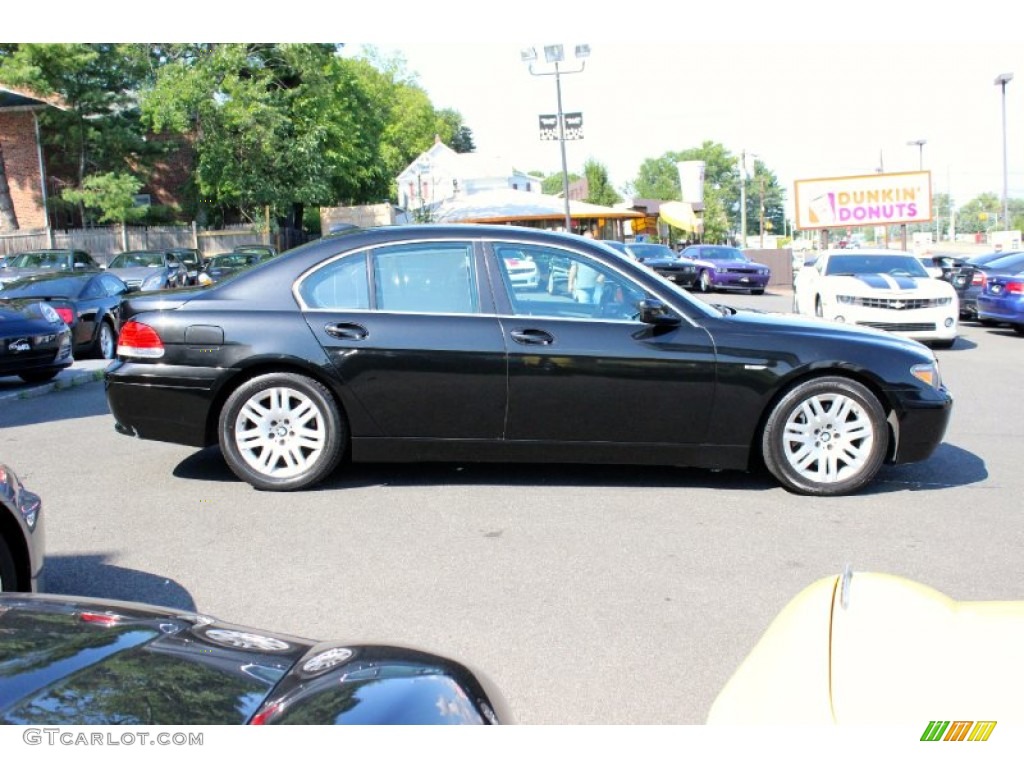 2003 7 Series 745i Sedan - Jet Black / Black/Black photo #10