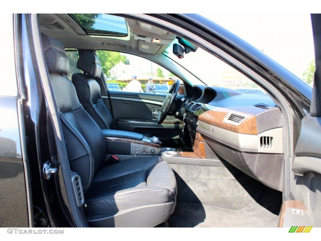 2003 7 Series 745i Sedan - Jet Black / Black/Black photo #25