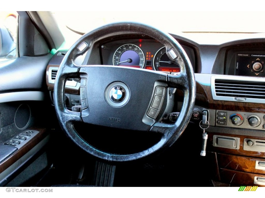 2003 7 Series 745i Sedan - Jet Black / Black/Black photo #30