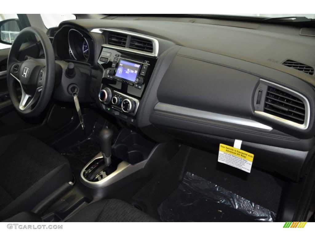 2015 Honda Fit LX Black Dashboard Photo #95597025